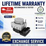 Vauxhall Corsa D  ABS Pump + ECU - FE 0265232288 13282282 "EXCHANGE"