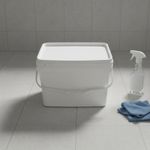Square Plastic Pail Resistant Stackable Plastic Container