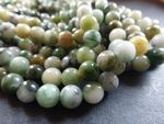 1 x Strand 6mm African Green Jade Round Beads (approx 60 beads) Semiprecious 