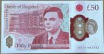 AA 01   NEW POLYMER    £50 POUND  BANKNOTE UNCIRCULATED