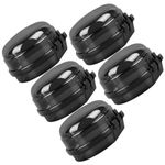Reusable Gas Stove Burner Knob Covers Child Proof Black Transparent Ps Material