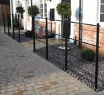 Heavy Wrought Iron Metal Garden Fencing / Steel Estate Railings / Fence Panels 