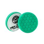 CHEMICAL GUYS HEX-LOGIC PAD GREEN LIGHT CUT-HEAVY PAD 4"