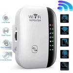 WiFi Signal Extender Range Repeater Booster Internet Amplifier 300Mbps - UK Plug