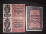 Liechtenstein 10 20 50 Heller P1 2 3 full set 3 notes 1920 UNC - get a discount