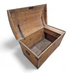 Continental Wooden Storage Chest - Dome Top Rustic Coffer - Blanket Box - Large