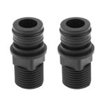 Create Idea 2pcs Black 1/2inch BSP Male to 3/4inch Quick 1/2 Inch, 