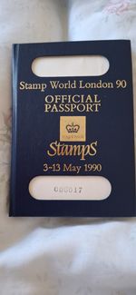 Stamp World 1990 Passport with stamps from around the World.