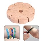 Wooden Kumihimo Disk Weaving Board Bracelet Maker Braiding Beading Cord Disc
