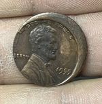 Repo 1955d one cent double Strike Error  american 1 USA  America  Denver mintage