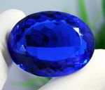 100 Ct Blue Topaz Oval Shape Loose Gemstone For Pendent Use Excellent Cut