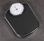 Analogue Bathroom Scale.Anti-Slip Rubber Surface, Large Display,150kg (23 stone)