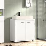 AVC Designs Under Sink Basin Bathroom Storage Cabinet White inc Warranty