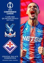 CRYSTAL PALACE England v FIORENTINA Italy 9 April 2026 ECL FAN 12pg+ OFFICIAL LU