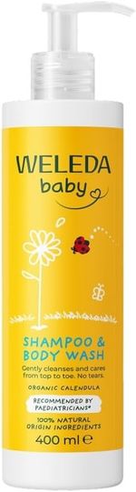 Weleda Baby Shampoo & Body Wash, Baby Bath, Kids Shampoo & Wash, Sensitive