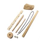 Outdoor Primitive Fire Starter Tool Wood Bow Drill Survival Friction Single