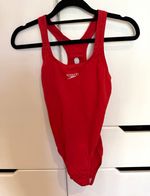 Speedo Endurance+ One Piece Swimming Costume AUS 10 Red/White