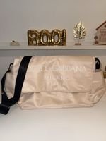 Dolce Gabbana beige nude changing bag baby nappy handbag Kids logo shoulder bag