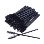 100PCS (BLACK) Disposable Eyelash Brushes Mascara Wands Eye Lash brow Applicator