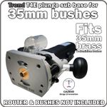 Trend T4E plunge sub-base suitable for 35mm brass guide bushes -INC P&P