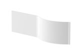 Nuie Bath Front Panel P Shaped Shower Bath Modern Panel White Finish 1700mm
