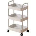 3 Tier Multi-Purpose Rolling Trolley Cart