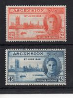 British Commonwealth - Omnibus - 1946 Victory - Ascension -  mint set