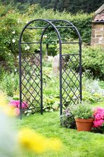 Metal Heavy Duty Lattice Garden Arch | Stunning Garden Feature