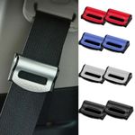 4PCS Car Safety Seat Belt Buckle Clip Seatbelt Stopper Adjuster Clip Seat UK