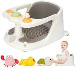 Baby Bath Seat 6 Months+ Child Bath Tub Non-Slip Baby Bath Chair with Toys