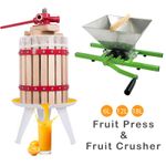 Fruit Pressed Wine Cider Maker Crusher Apple Juicer Homemade Kit Tool Hard Wood