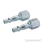 Female Air Fittings 1/4 Bsp Line Coupling Bayonet PCL Style 2pk 583243