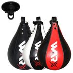 WARX Leather Boxing Speed Ball & Swivel Punch Bag Training MMA Punching Ball