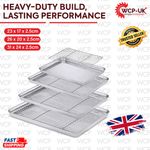 Stainless Steel Baking Tray With Oil-Drain Rack Set Kitchen Oven Pan BBQ Pan