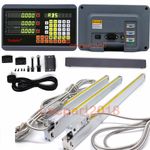 2/3Axis Digital Readout Kit DRO Display 5µm Linear Scale Sensor Mill Lathe