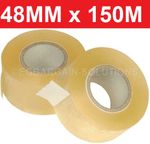 STRONG CLEAR PARCEL PACKING  PACKAGING TAPE CELLOTAPE CARTON SEALING 48MM X 150m
