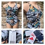 New Ladies Fantasie Bamboo Grove Tummy Control Swimsuit Underwired V-Neck UK 36J
