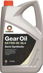 Comma - Gear Oil SX75W-90 GL-4 Semi Synthetic Manual Transmission Fluid 5L