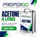 PROPERGO Acetone Pure Acrylic Nail Remover  Nail Polish Remover 99.8% 4L