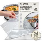 24-72 Slow Cooker Liners Bags Disposable Easy Clean Cooking Round & Oval Cookers