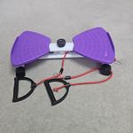 Twist Stepper Exercise Board with Resistance Bands, Purple/White/Black