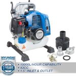 Petrol Water Transfer Pump 43cc For Garden Pond Pool Irrigation, Flood Drainage