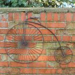 Penny Farthing Metal Wall Art - Vintage Bicycle Transport Themed Decor