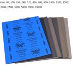 80-10000 Grit Wet Dry Sandpaper Sanding Paper Sheets Auto Metal Wood 9'' x 11''