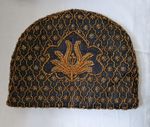 Antique Tea Cosy Beaded And Embroidered Black And Gold