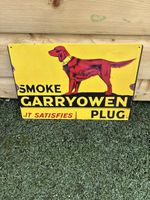 Smoke GarryOwen Plug Tobacco Steel Sign  12 x 8 inches 