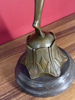 Bronze Woman Statue Sculpture Dancer Lady Female Art Cabaret Decor Con Brio Base