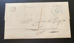 C144 1845 Stampless 1d Paid Letter Leicester to Loughborough