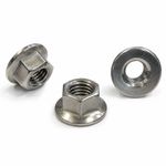 PLAIN HEXAGON NON SERRATED FLANGE NUTS A2 STAINLESS STEEL M4 M5 M6 M8 M10 M12