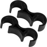 Plastic Folding Chair Alignment Clips Black 2 Pack Ganging Clip Chair Organizer